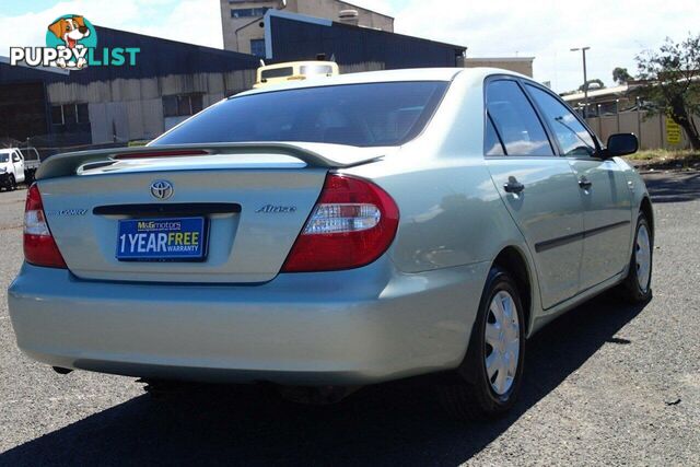 2002 TOYOTA CAMRY ALTISE ACV36R SEDAN, 4 DOORS, 5 SEATS