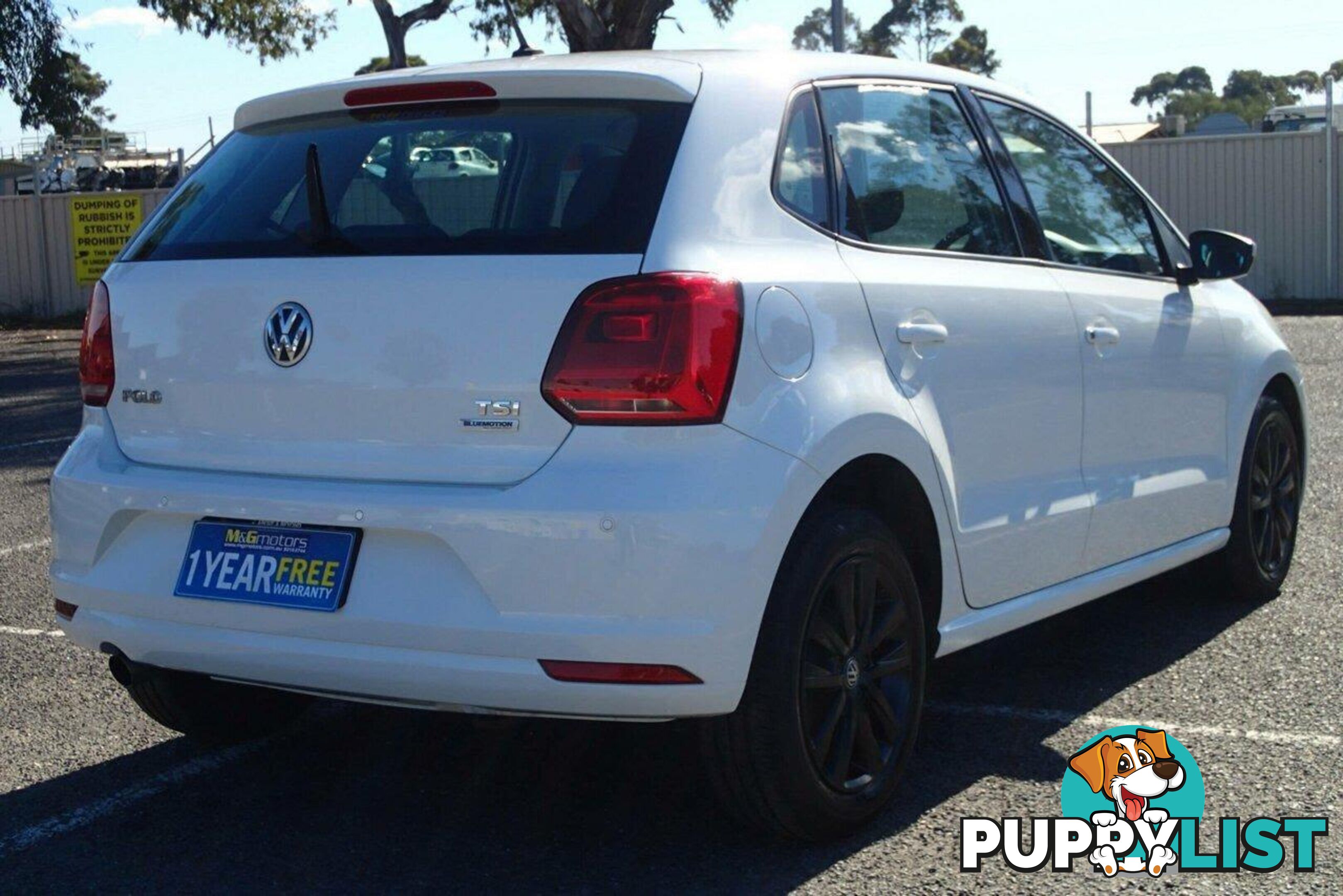 2015 VOLKSWAGEN POLO 66 TSI TRENDLINE 6R MY16 HATCH, 5 DOORS, 5 SEATS
