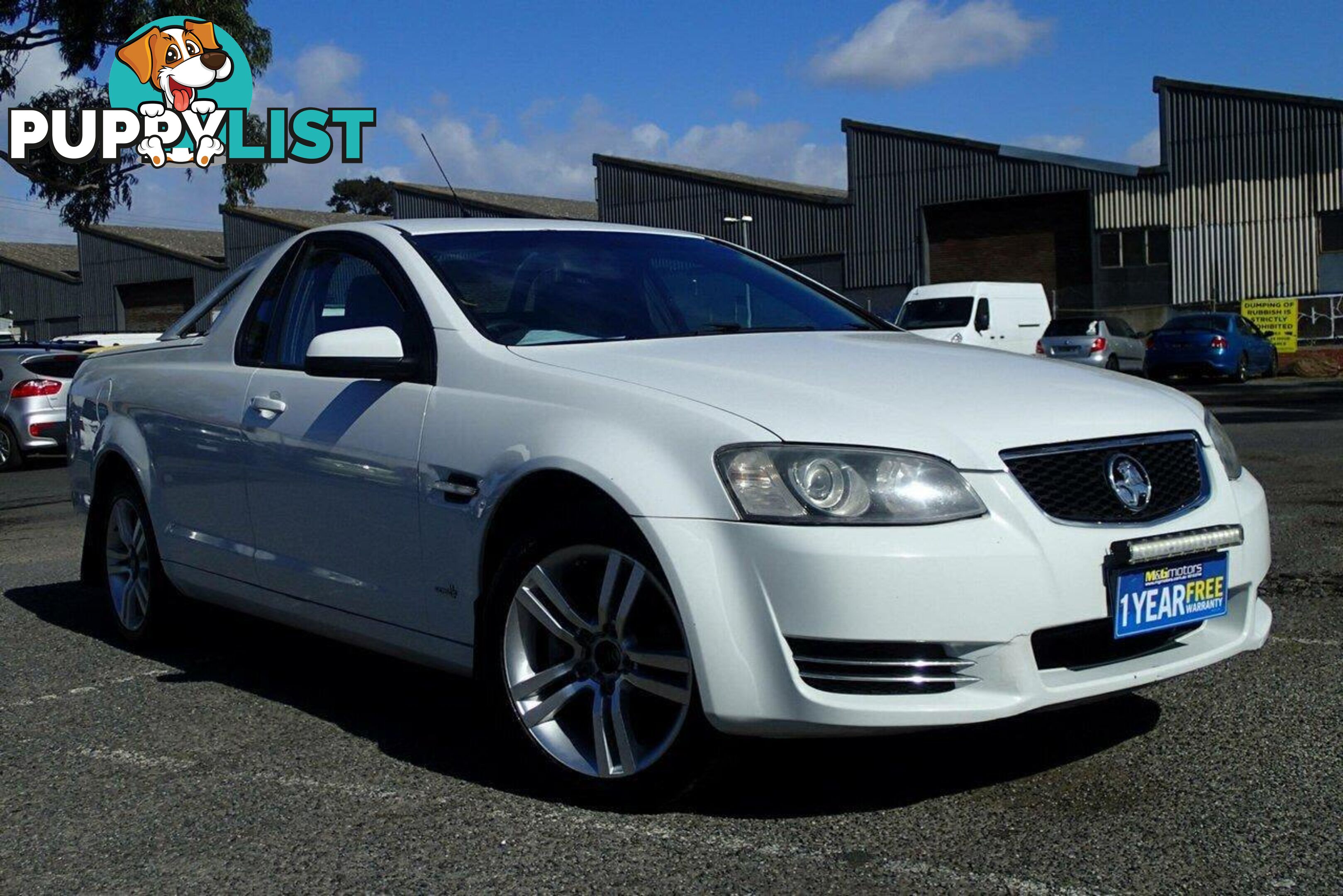 2012 HOLDEN COMMODORE OMEGA (LPG) VE II MY12 UTE TRAY, 2 DOORS, 2 SEATS