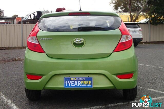 2014 HYUNDAI ACCENT ACTIVE RB2 HATCH, 5 DOORS, 5 SEATS