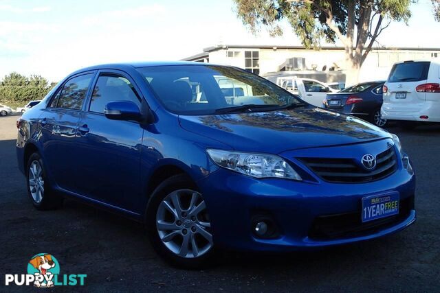 2012 TOYOTA COROLLA ASCENT SPORT ZRE152R MY11 SEDAN, 4 DOORS, 5 SEATS