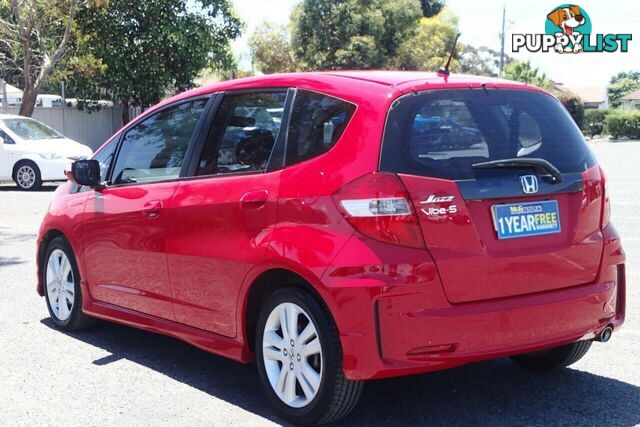 2012 HONDA JAZZ VIBE-S GE MY12 HATCH, 5 DOORS, 5 SEATS