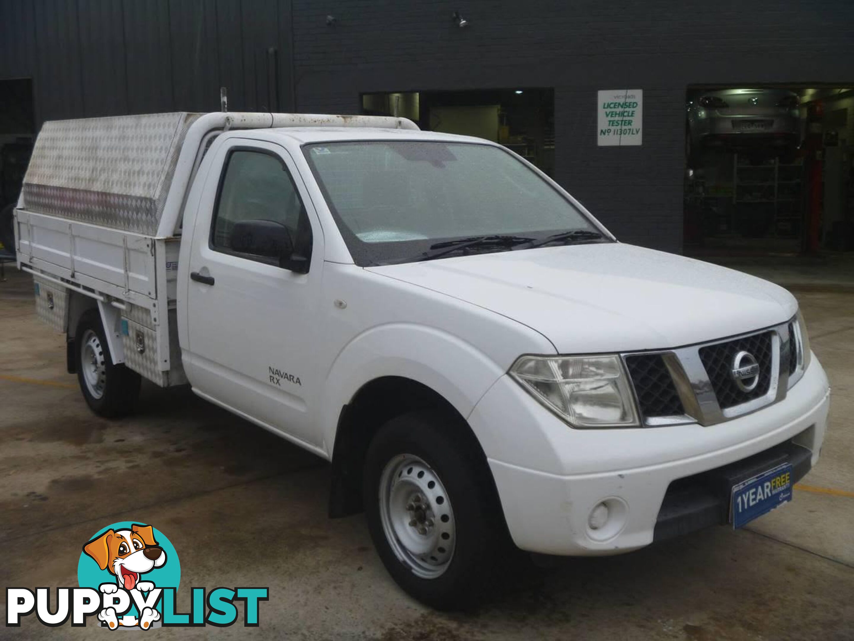 2012 NISSAN NAVARA RX (4X4) D40 MY11 UTE TRAY, 2 DOORS, 3 SEATS