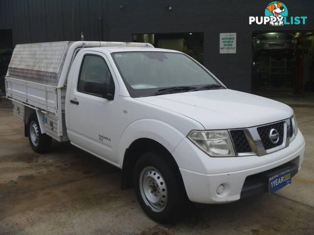 2012 NISSAN NAVARA RX (4X4) D40 MY11 UTE TRAY, 2 DOORS, 3 SEATS