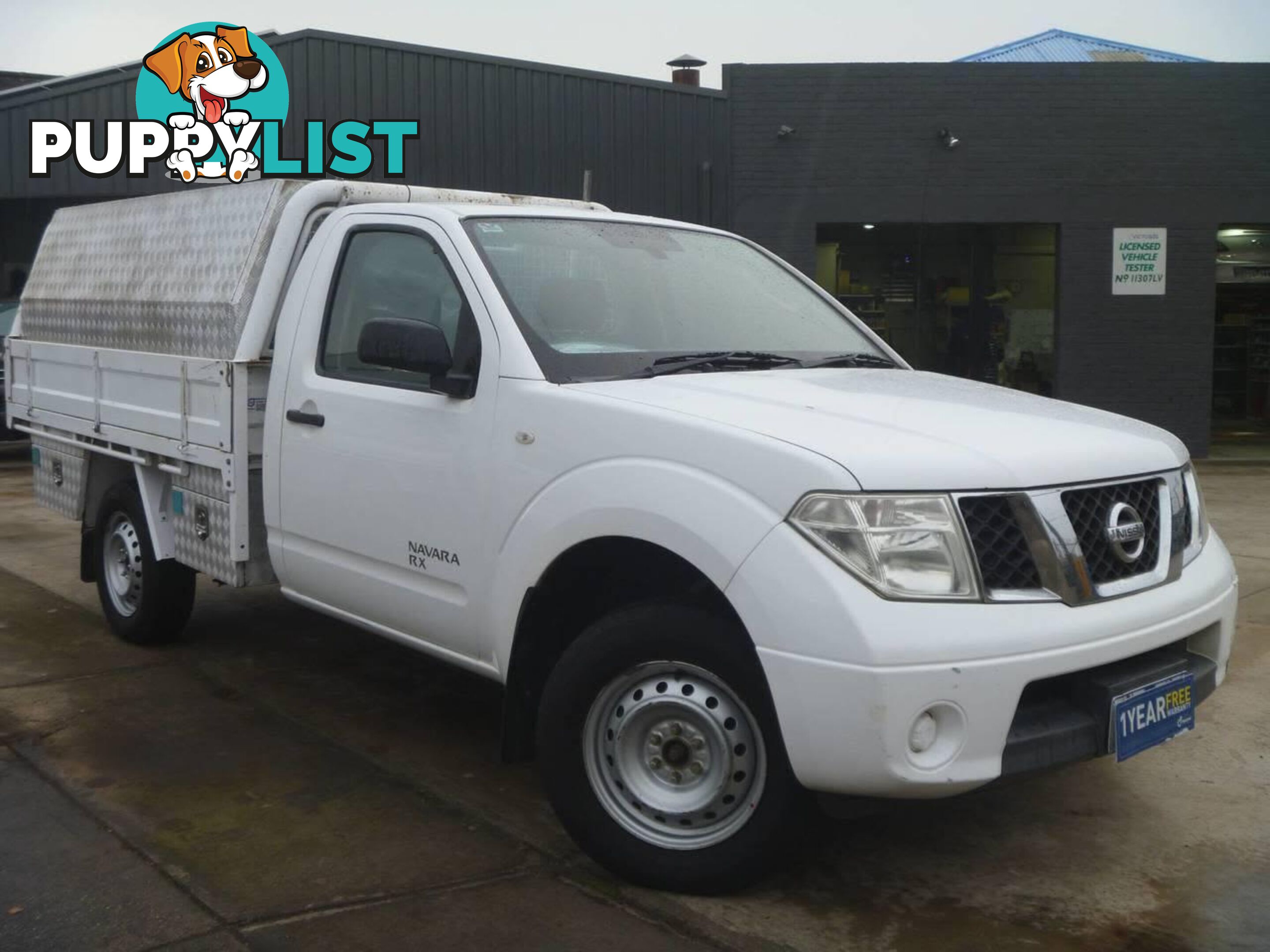 2012 NISSAN NAVARA RX (4X4) D40 MY11 UTE TRAY, 2 DOORS, 3 SEATS