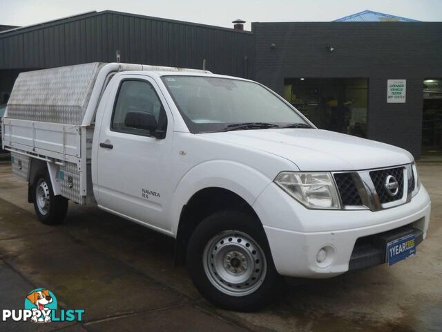 2012 NISSAN NAVARA RX (4X4) D40 MY11 UTE TRAY, 2 DOORS, 3 SEATS