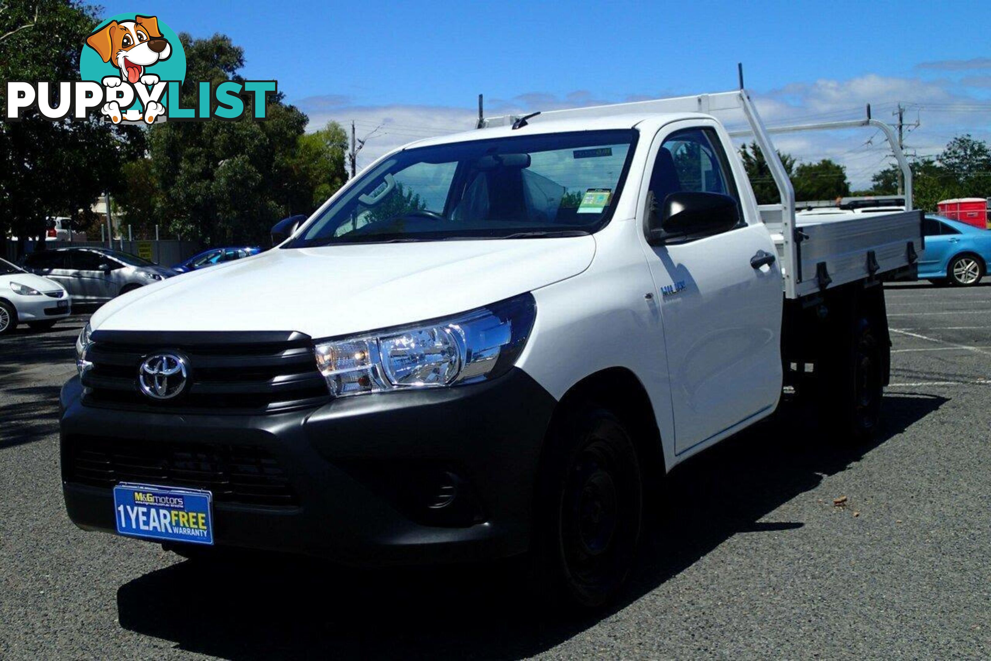 2017 TOYOTA HILUX WORKMATE GUN122R UTE TRAY, 2 DOORS, 2 SEATS