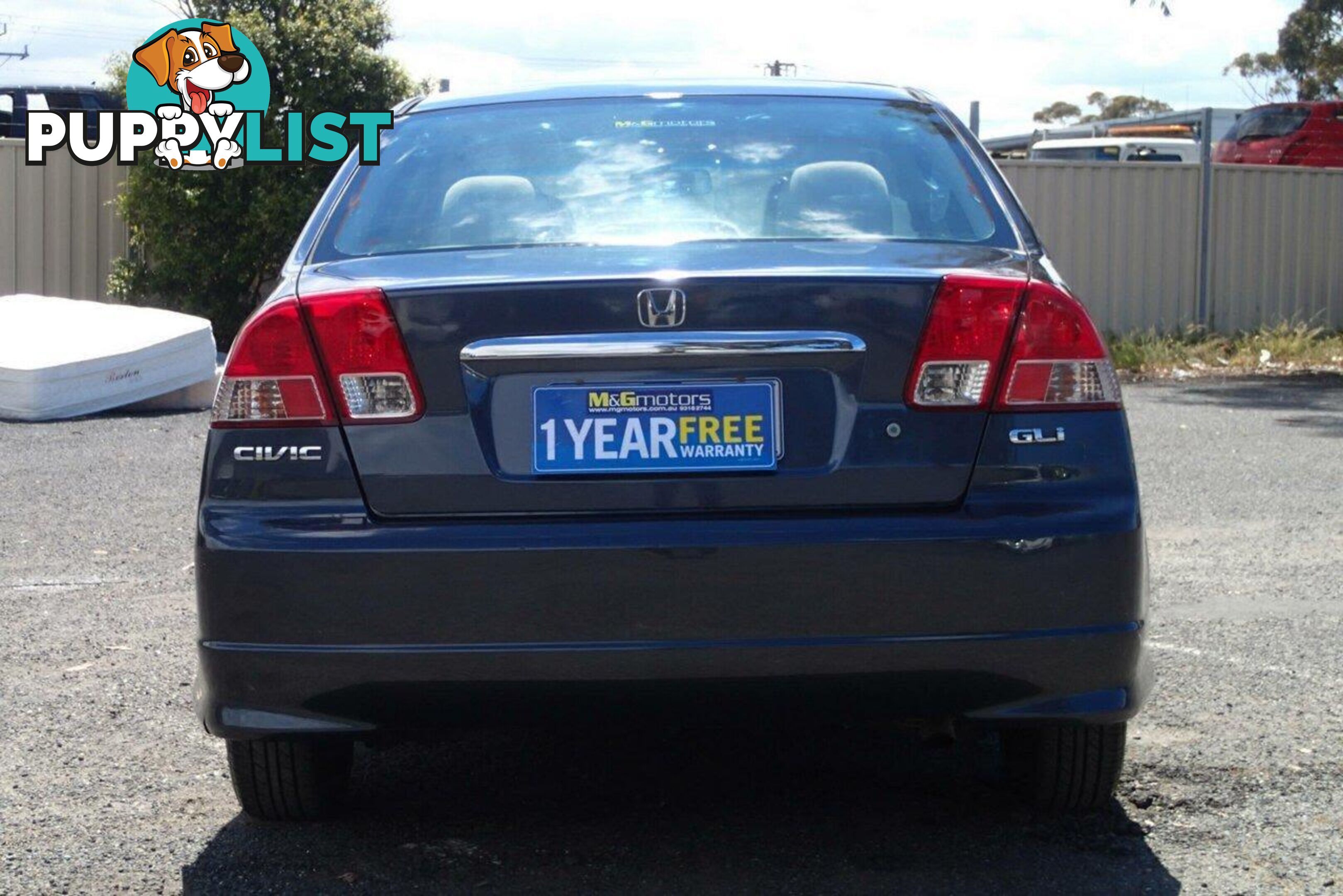 2004 HONDA CIVIC GLI 7TH GEN SEDAN, 4 DOORS, 5 SEATS