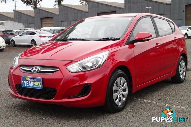 2016 HYUNDAI ACCENT ACTIVE RB4 MY16 HATCH, 5 DOORS, 5 SEATS