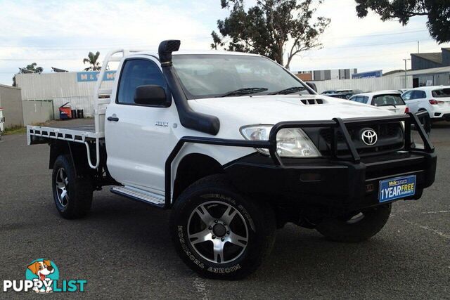 2009 TOYOTA HILUX SR (4X4) KUN26R 08 UPGRADE UTE TRAY, 2 DOORS, 3 SEATS