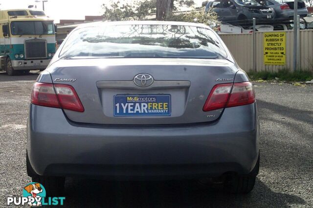 2007 TOYOTA CAMRY ALTISE ACV40R 07 UPGRADE SEDAN, 4 DOORS, 5 SEATS