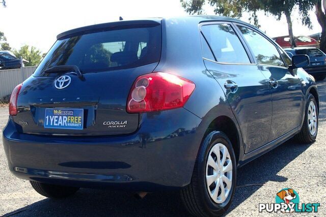 2008 TOYOTA COROLLA ASCENT ZRE152R HATCH, 5 DOORS, 5 SEATS