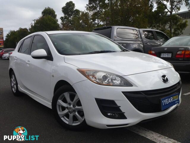 2010 MAZDA 3 MAXX SPORT BL 10 UPGRADE HATCH, 5 DOORS, 5 SEATS