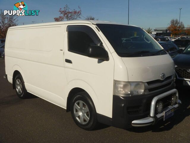 2007 TOYOTA HIACE LWB KDH201R MY07 COMMERCIAL, 4 DOORS, 3 SEATS