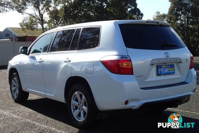 2009 TOYOTA KLUGER KX-R (FWD) 7 SEAT GSU40R SUV, 4 DOORS, 7 SEATS