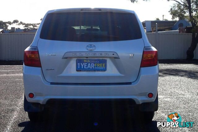 2009 TOYOTA KLUGER KX-R (FWD) 7 SEAT GSU40R SUV, 4 DOORS, 7 SEATS