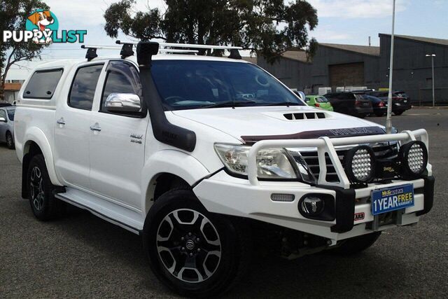 2013 TOYOTA HILUX SR5 (4X4) KUN26R MY12 UTE TRAY, 4 DOORS, 5 SEATS