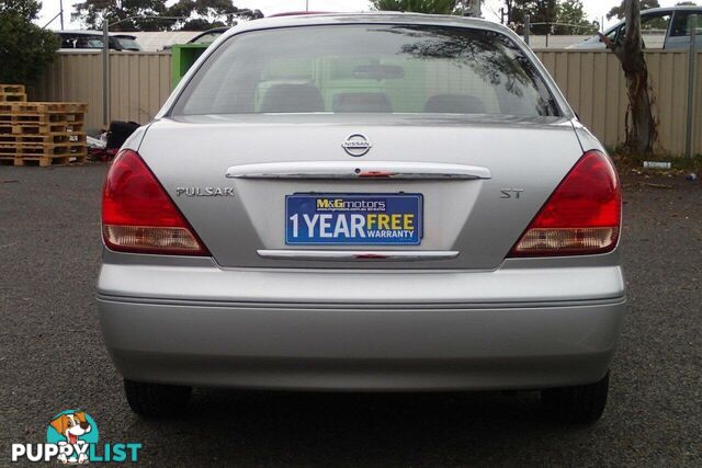 2004 NISSAN PULSAR ST N16 MY04 SEDAN, 4 DOORS, 5 SEATS