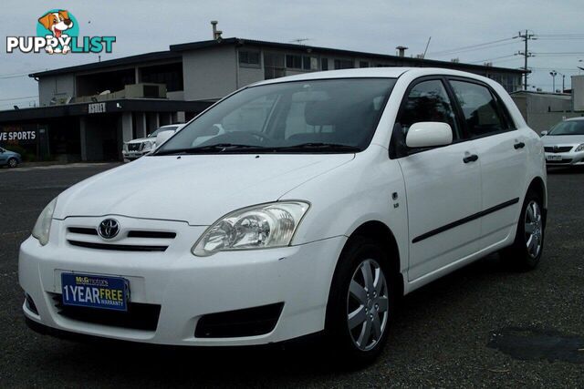 2006 TOYOTA COROLLA ASCENT SECA ZZE122R HATCH, 5 DOORS, 5 SEATS