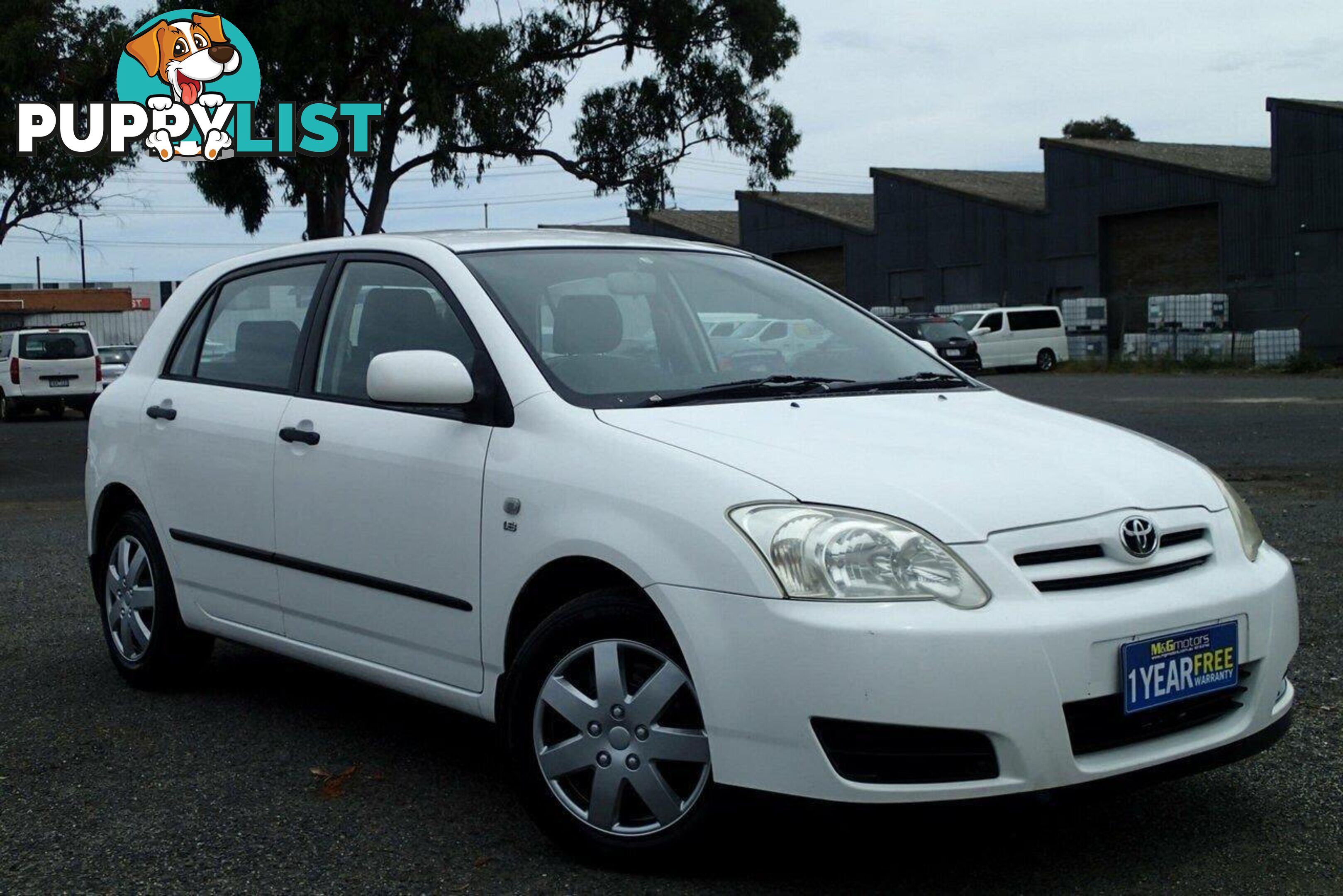 2006 TOYOTA COROLLA ASCENT SECA ZZE122R HATCH, 5 DOORS, 5 SEATS