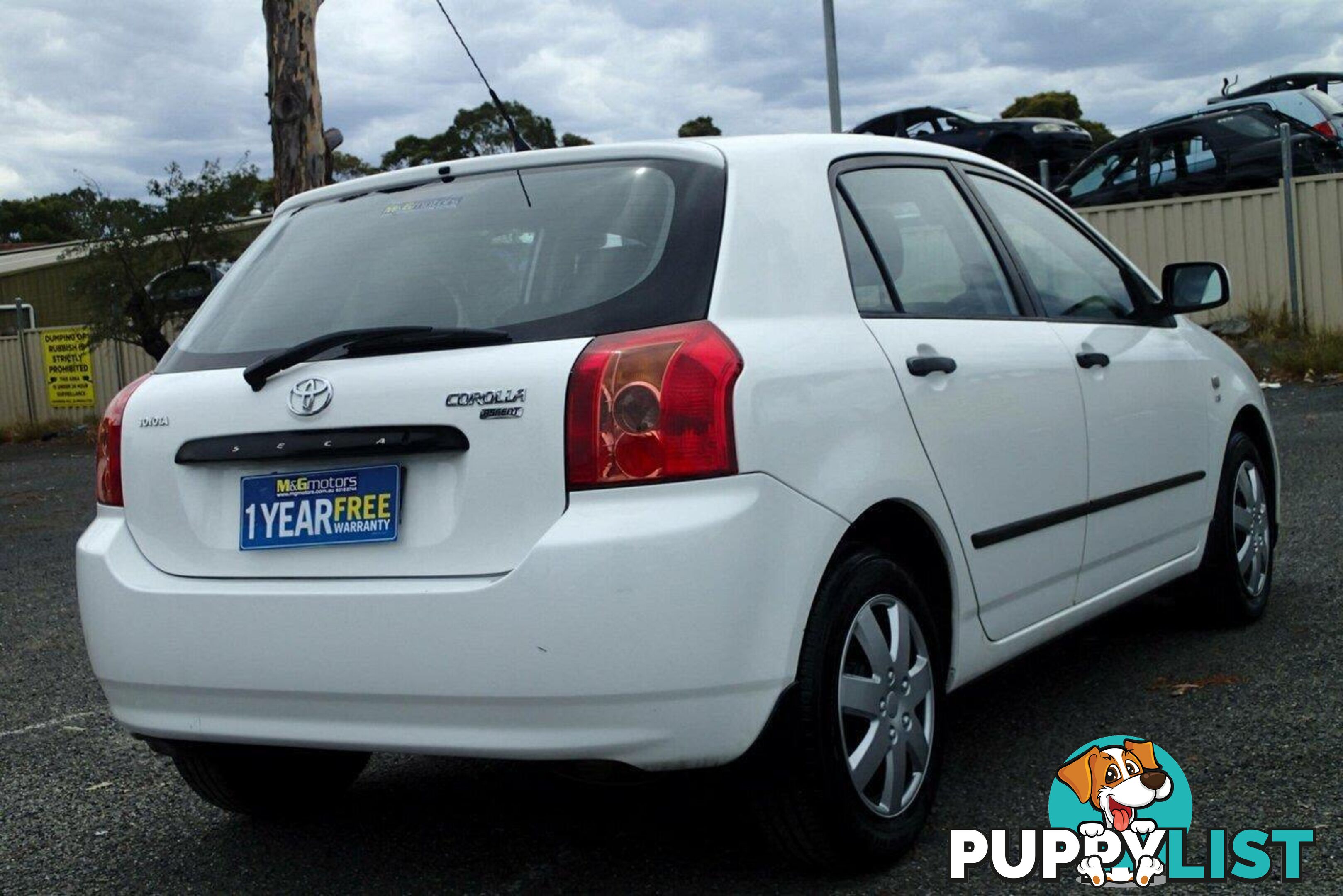 2006 TOYOTA COROLLA ASCENT SECA ZZE122R HATCH, 5 DOORS, 5 SEATS