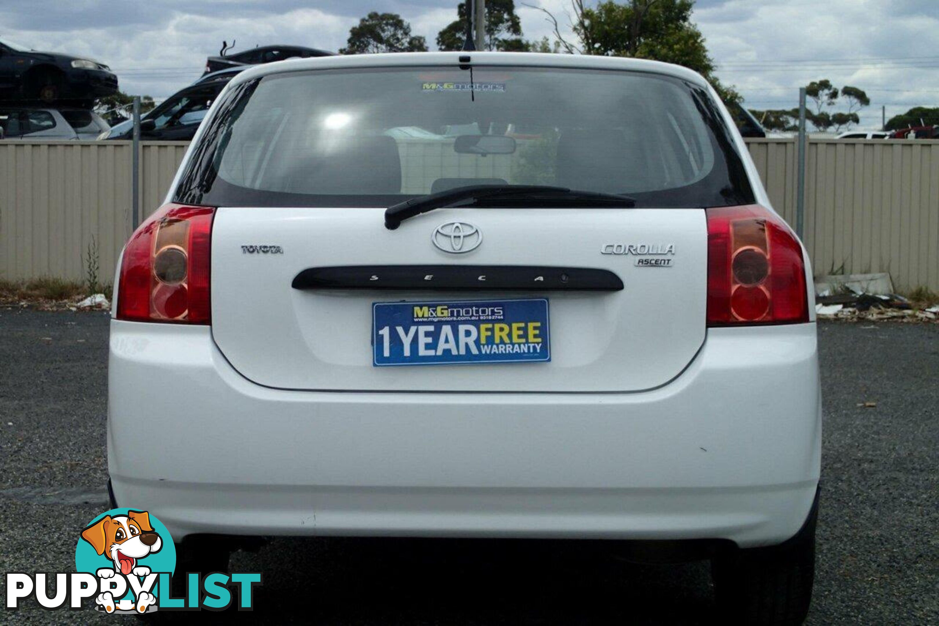 2006 TOYOTA COROLLA ASCENT SECA ZZE122R HATCH, 5 DOORS, 5 SEATS