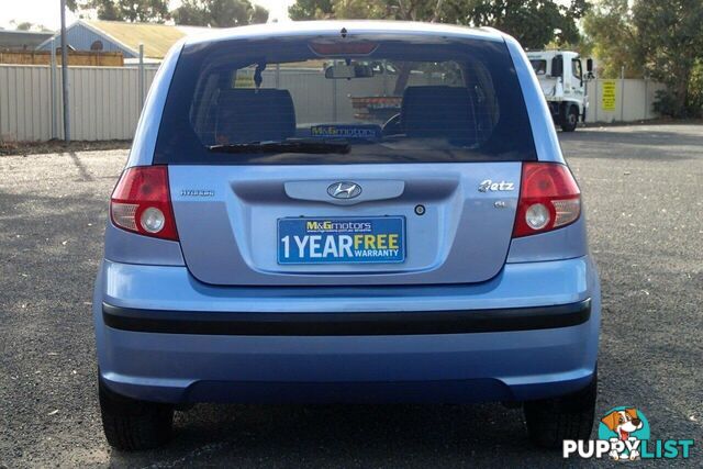2004 HYUNDAI GETZ GL TB HATCH, 5 DOORS, 5 SEATS