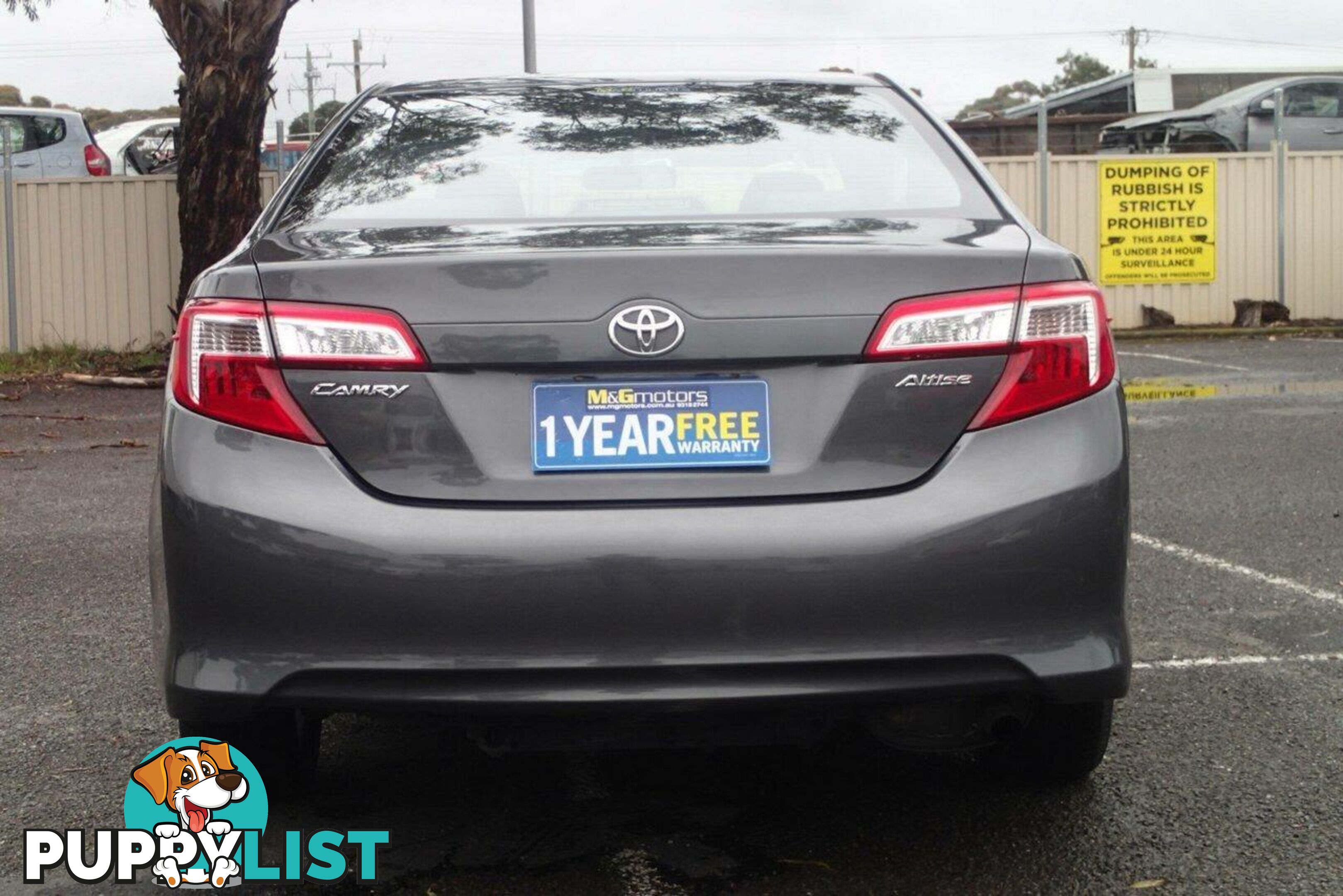 2012 TOYOTA CAMRY ALTISE ASV50R SEDAN, 4 DOORS, 5 SEATS