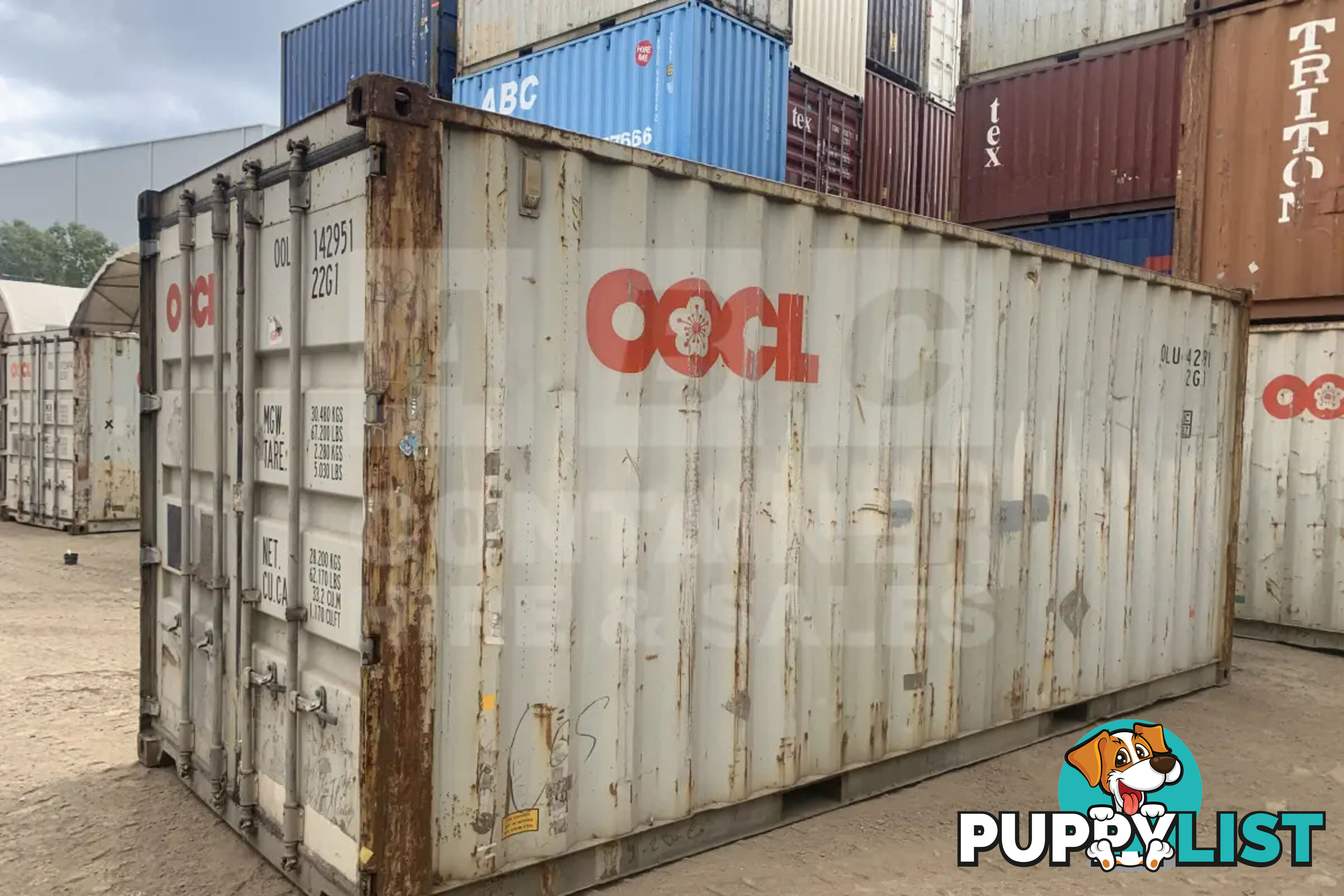 20' STANDARD HEIGHT SHIPPING CONTAINER - in Brisbane