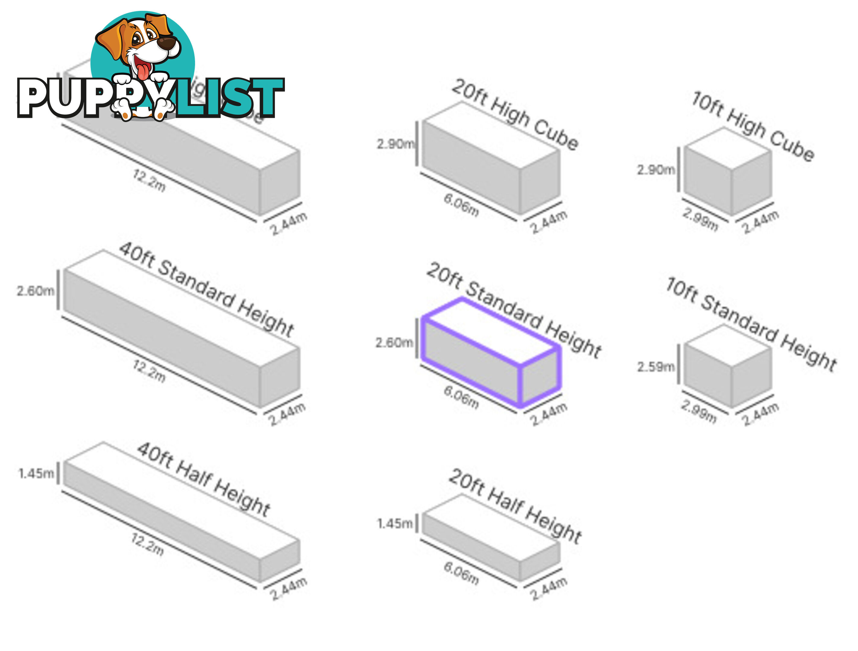 20' STANDARD HEIGHT SHIPPING CONTAINER