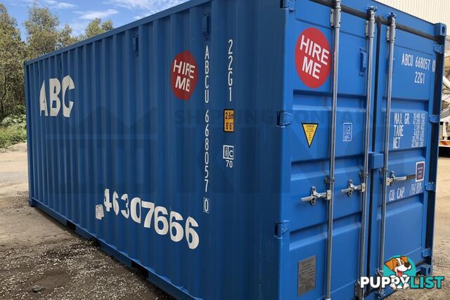 20' STANDARD HEIGHT SHIPPING CONTAINER - in Gympie