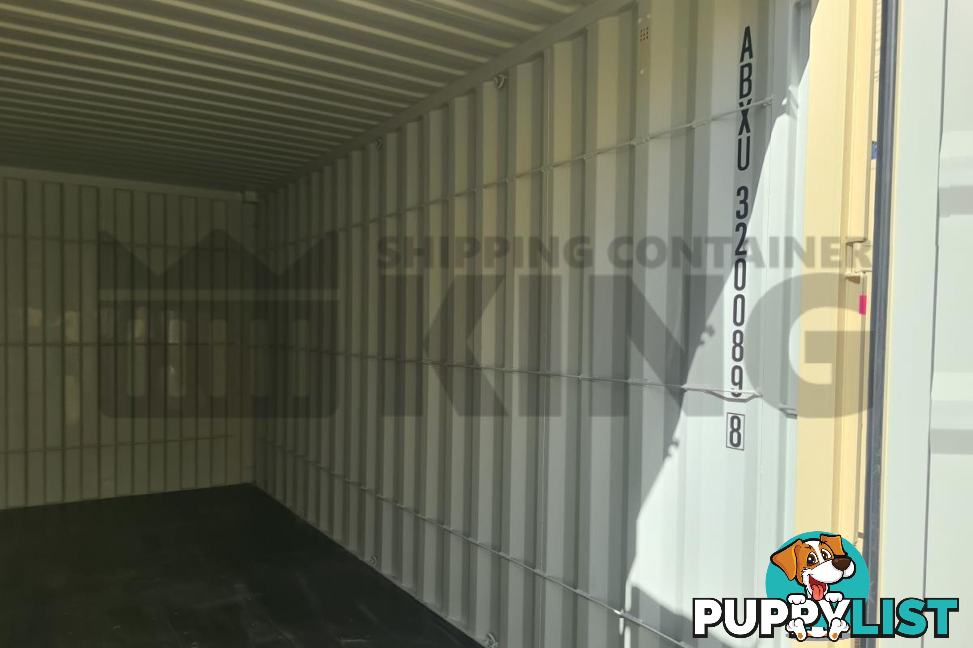 20' HIGH CUBE SHIPPING CONTAINER (WITH TIE RAILS)