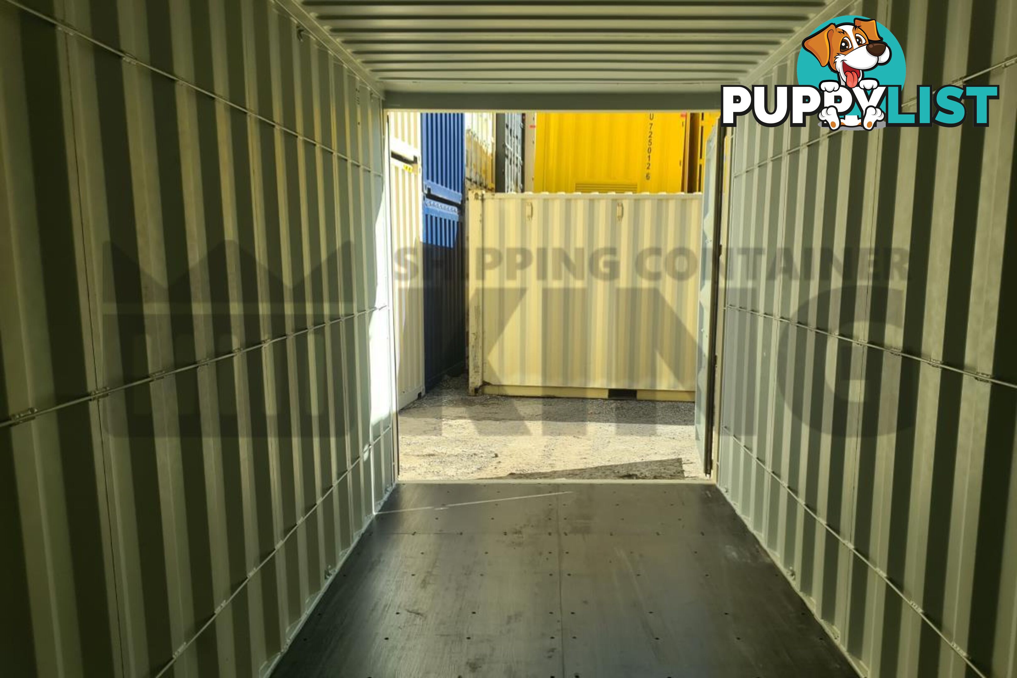 20' HIGH CUBE SHIPPING CONTAINER (WITH TIE RAILS)
