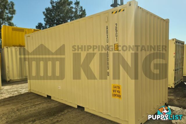 20' HIGH CUBE SHIPPING CONTAINER (WITH TIE RAILS)