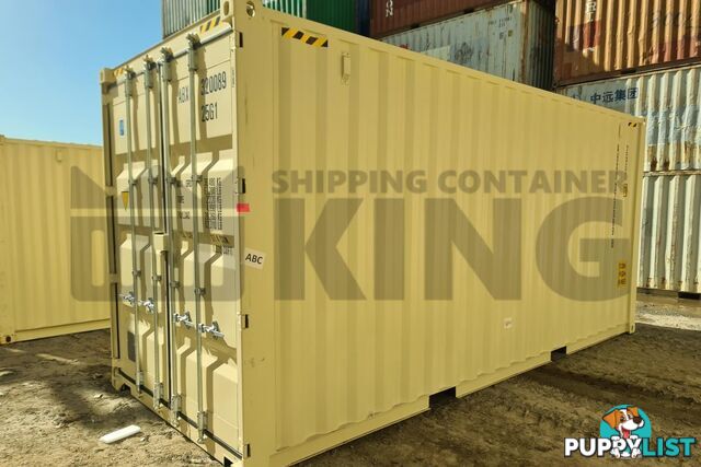 20' HIGH CUBE SHIPPING CONTAINER (WITH TIE RAILS)