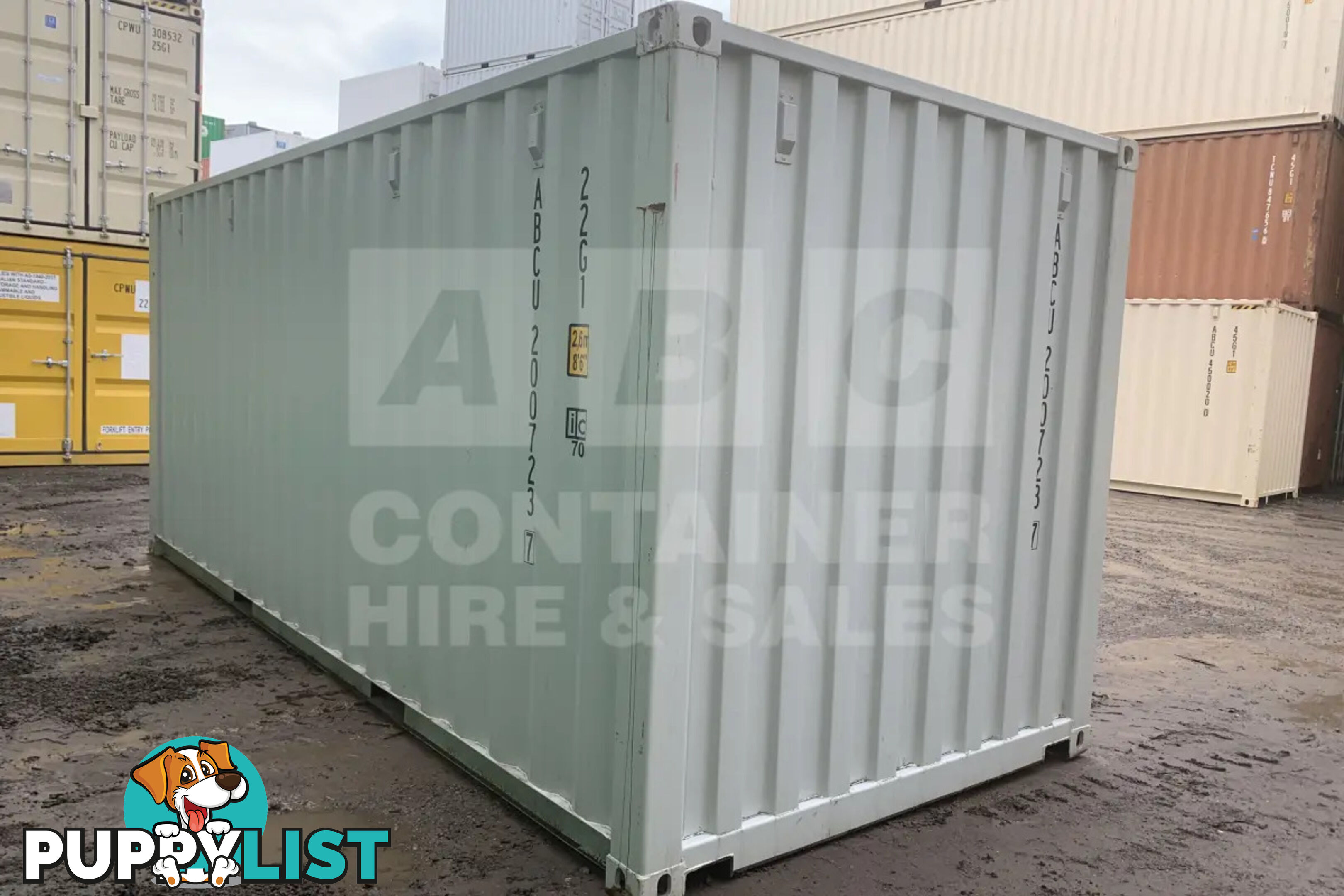 20' STANDARD HEIGHT SHIPPING CONTAINER - in Emerald