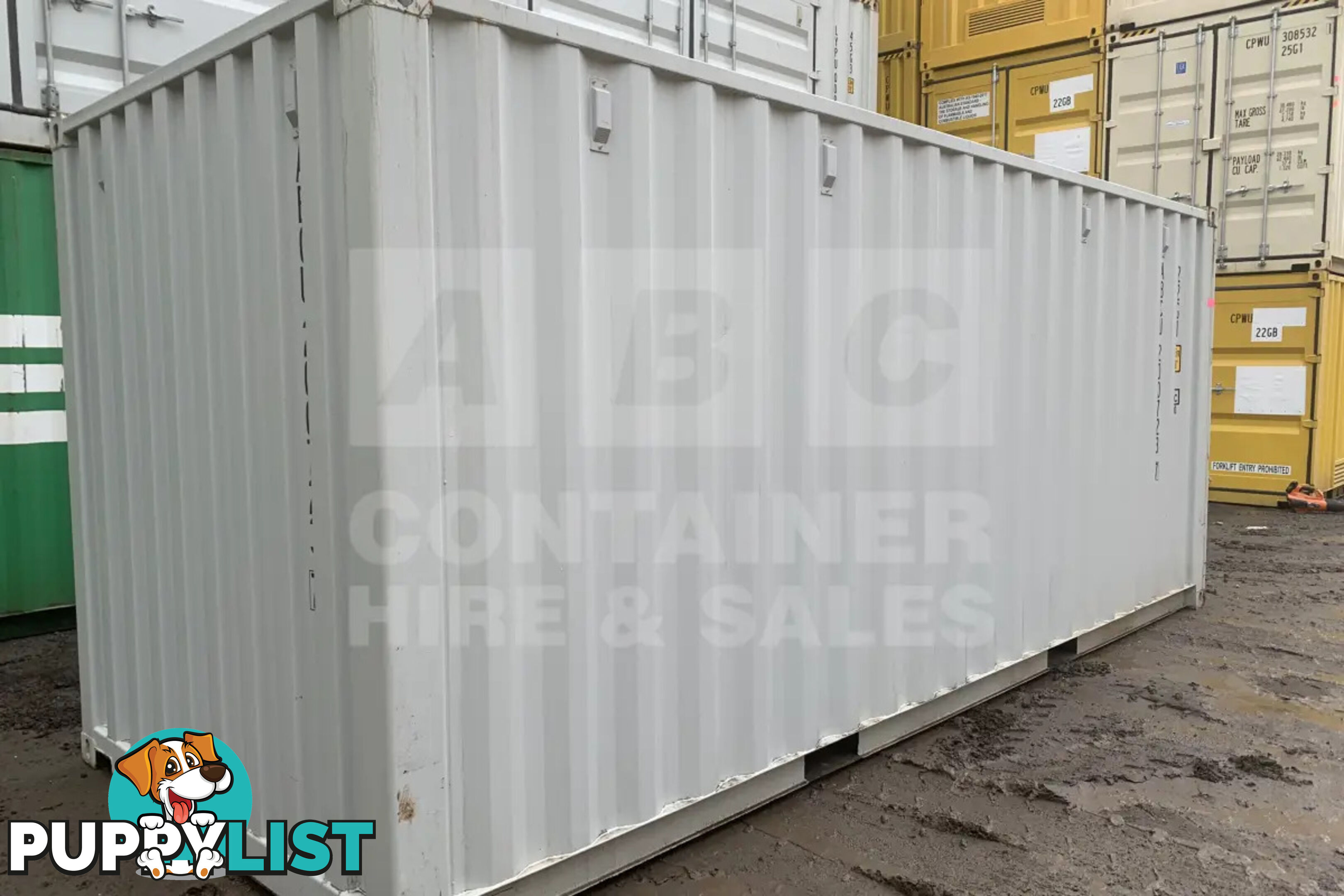 20' STANDARD HEIGHT SHIPPING CONTAINER - in Emerald