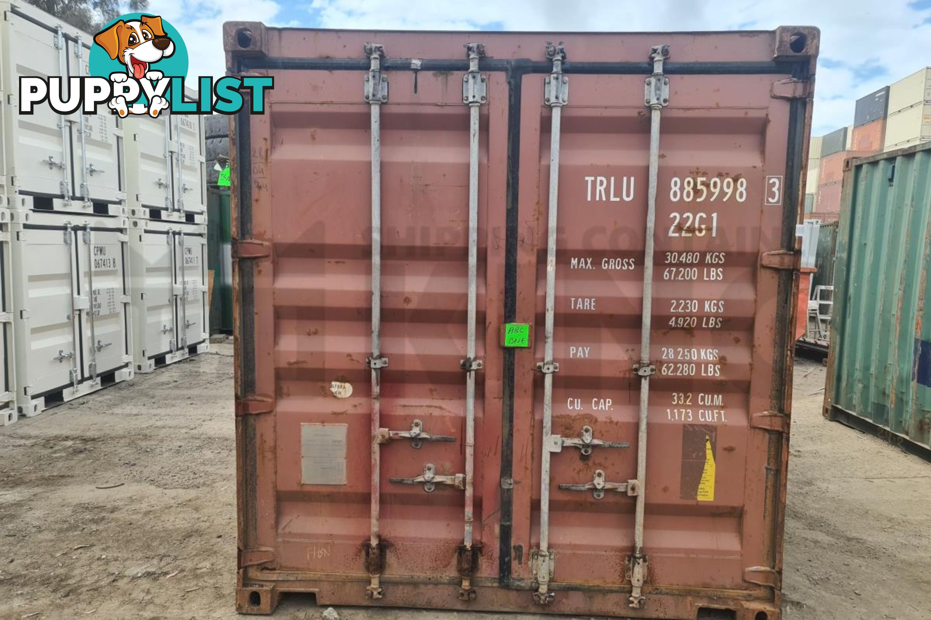 20' STANDARD HEIGHT SHIPPING CONTAINER - in Toowoomba