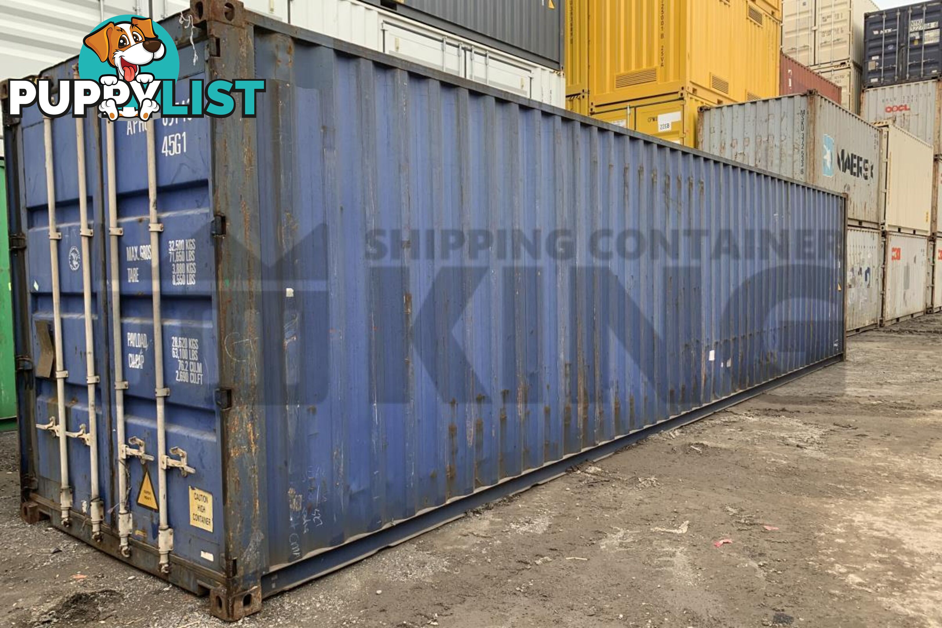 40' HIGH CUBE SHIPPING CONTAINER
