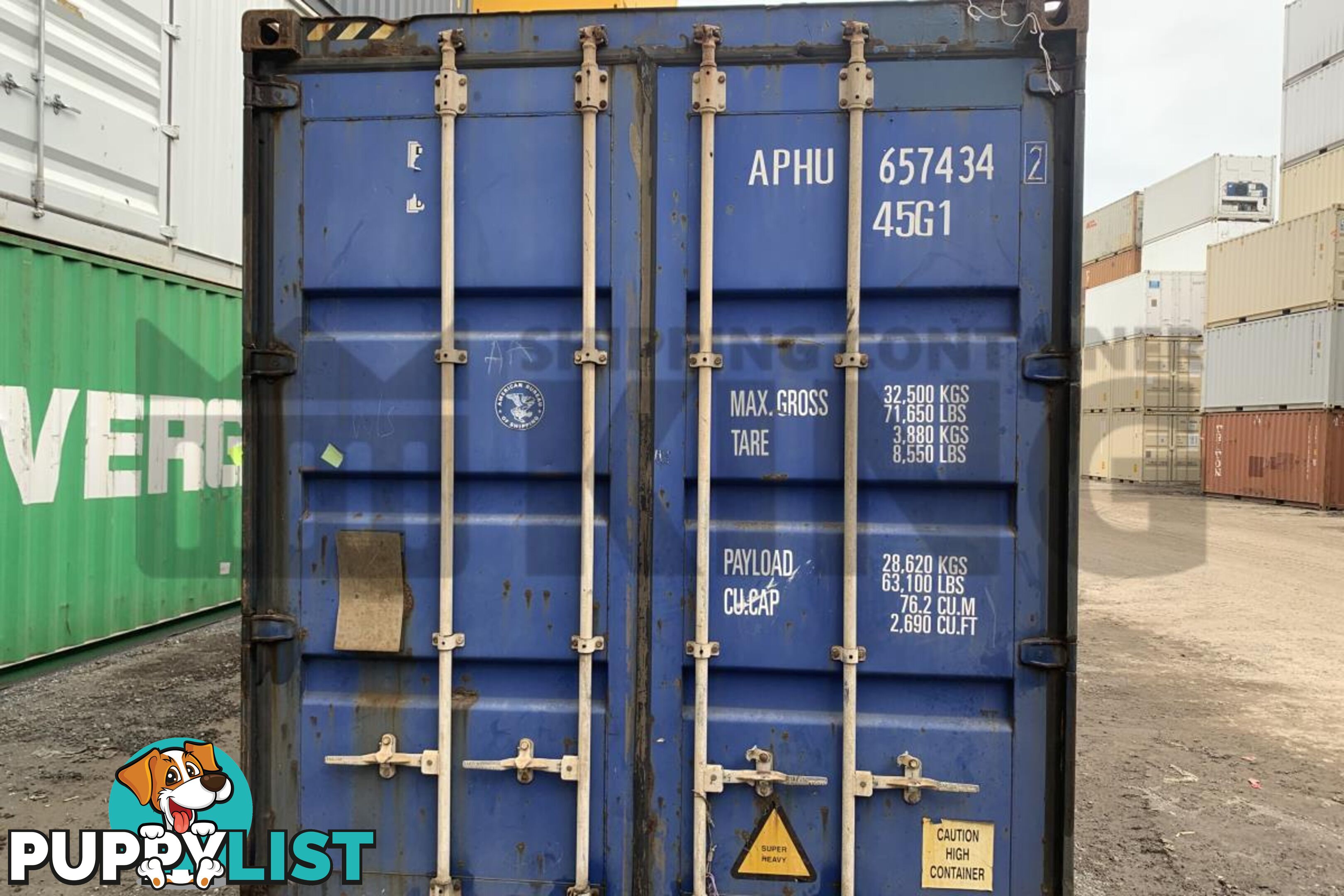 40' HIGH CUBE SHIPPING CONTAINER