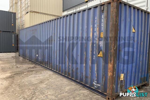 40' HIGH CUBE SHIPPING CONTAINER
