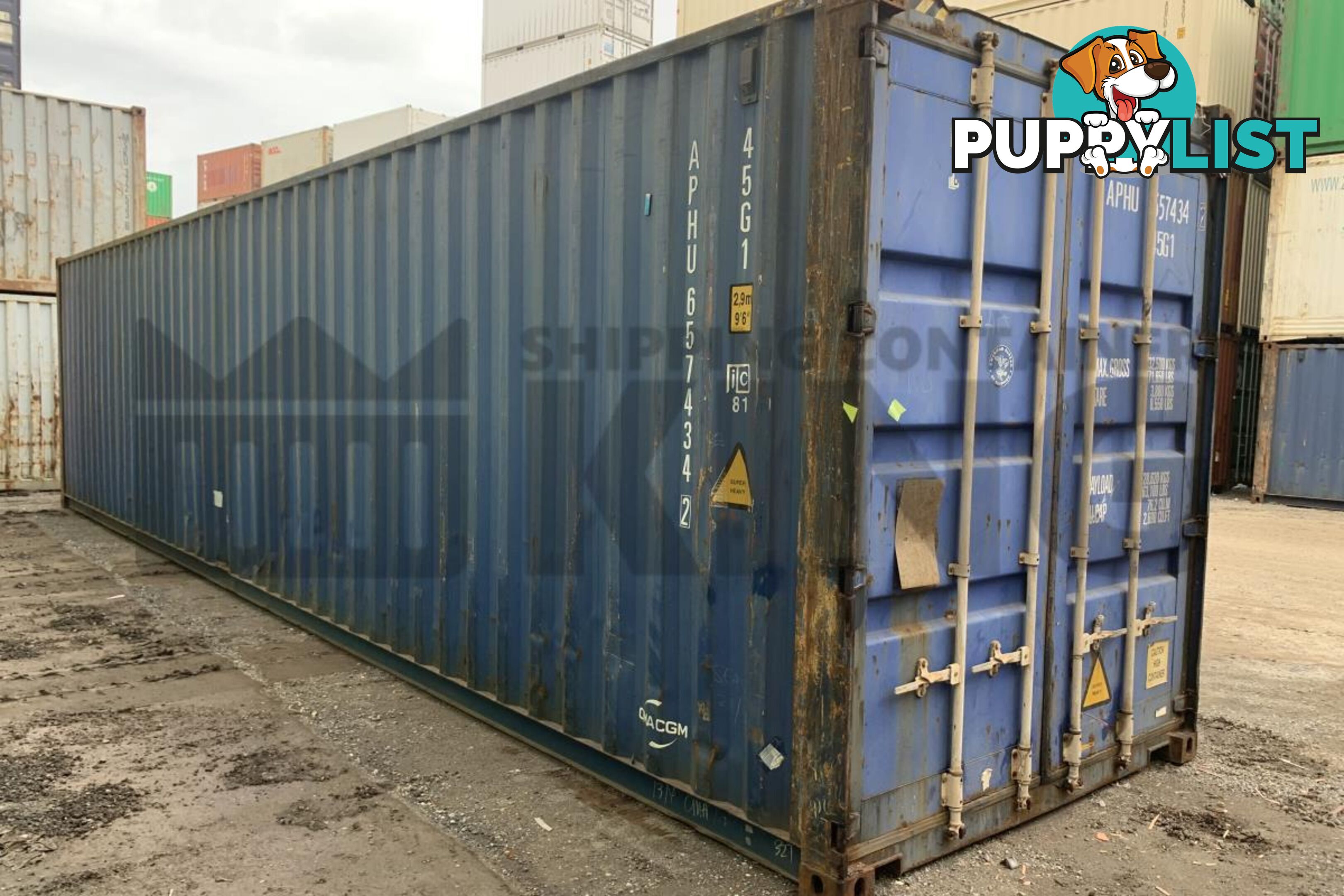 40' HIGH CUBE SHIPPING CONTAINER