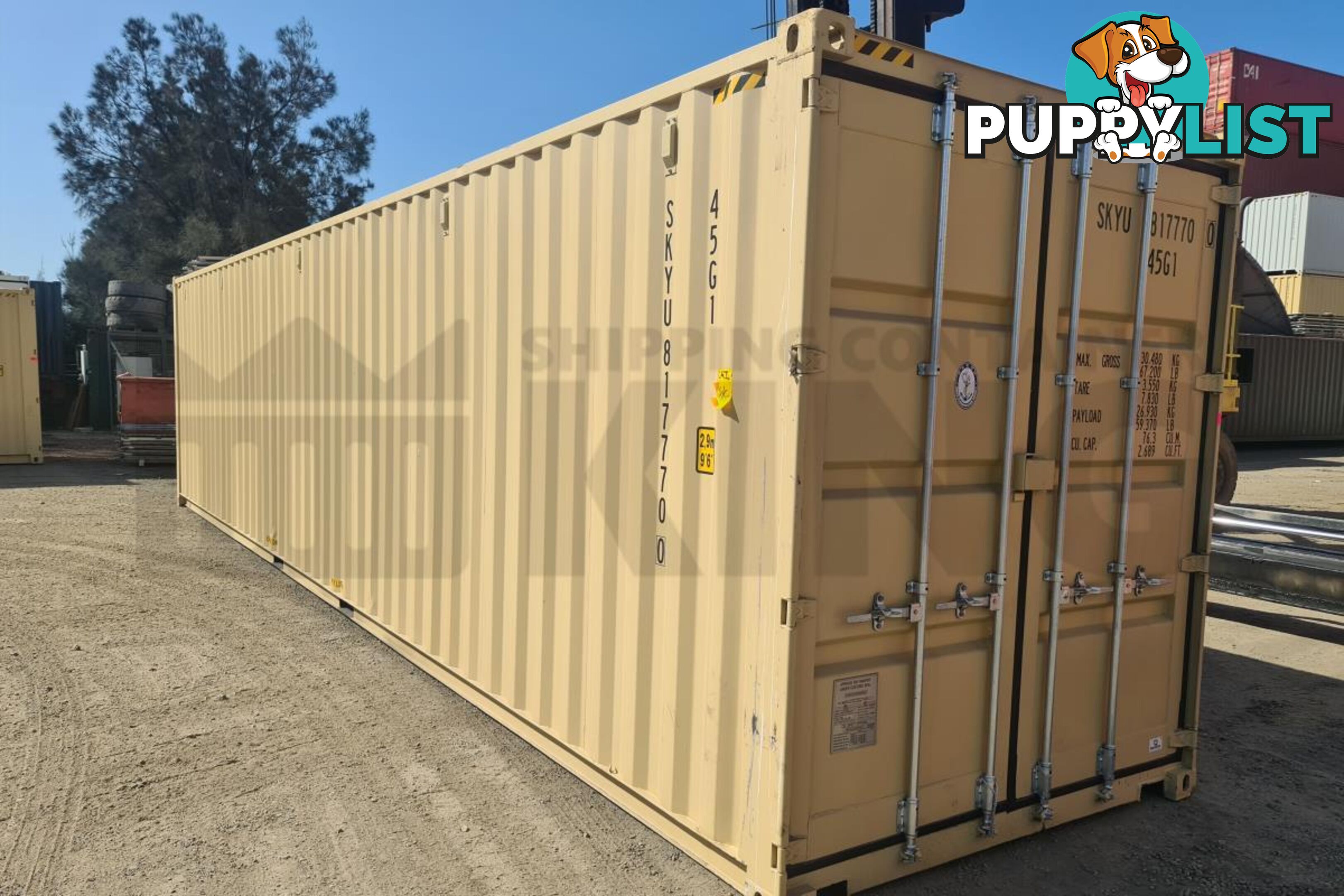 40' HIGH CUBE SHIPPING CONTAINER - in Lismore