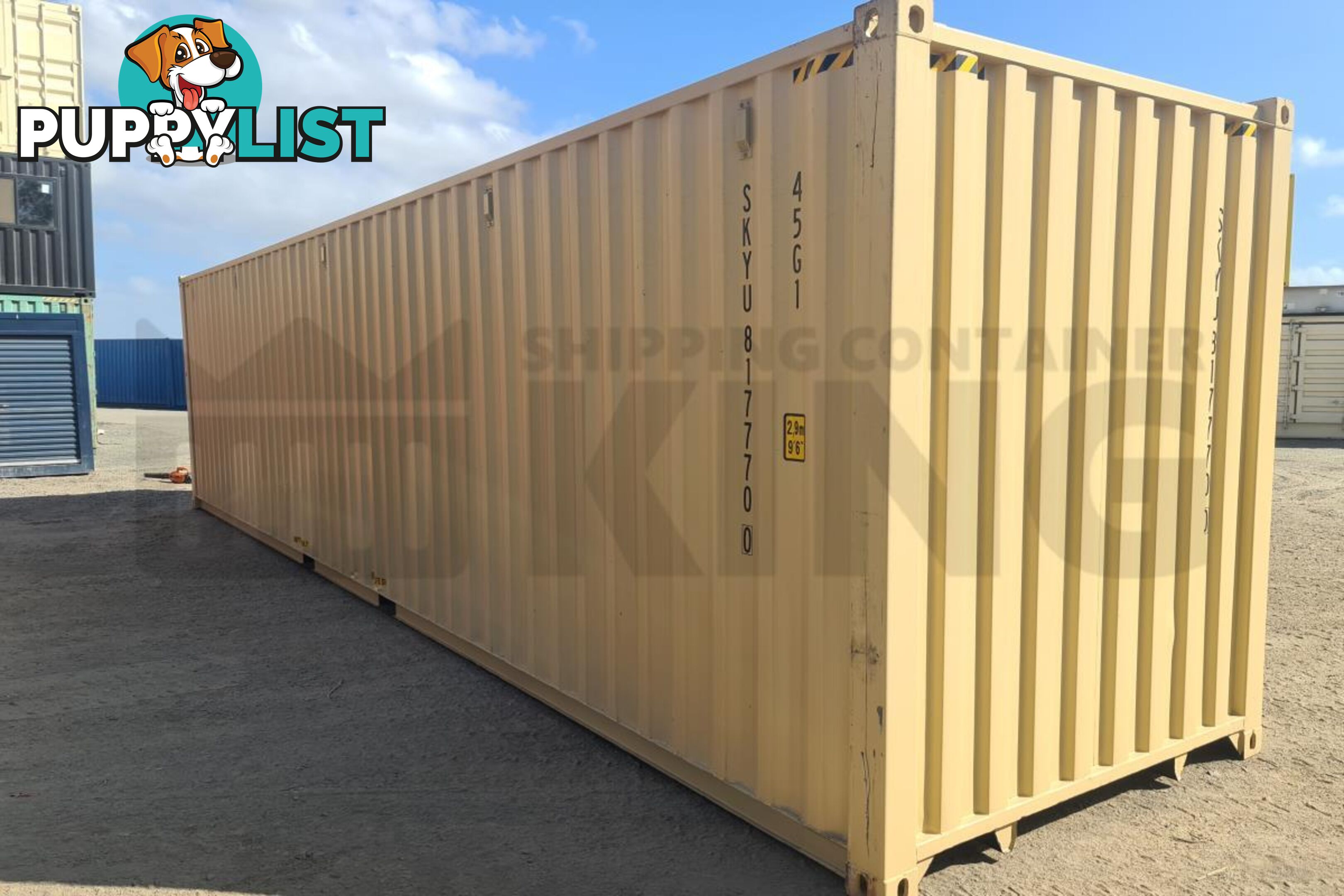 40' HIGH CUBE SHIPPING CONTAINER - in Lismore