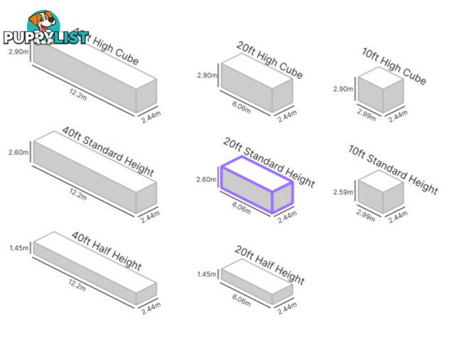 20' STANDARD HEIGHT SHIPPING CONTAINER