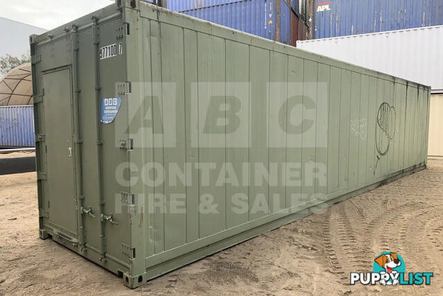 40' HIGH CUBE SHIPPING CONTAINER (NON-OPERATIONAL, MODIFIED) - in Brisbane