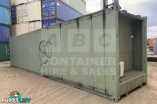 40' HIGH CUBE SHIPPING CONTAINER (NON-OPERATIONAL, MODIFIED) - in Brisbane