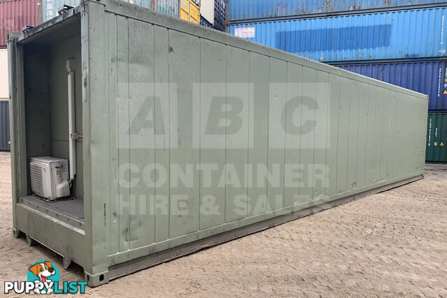 40' HIGH CUBE SHIPPING CONTAINER (NON-OPERATIONAL, MODIFIED) - in Brisbane