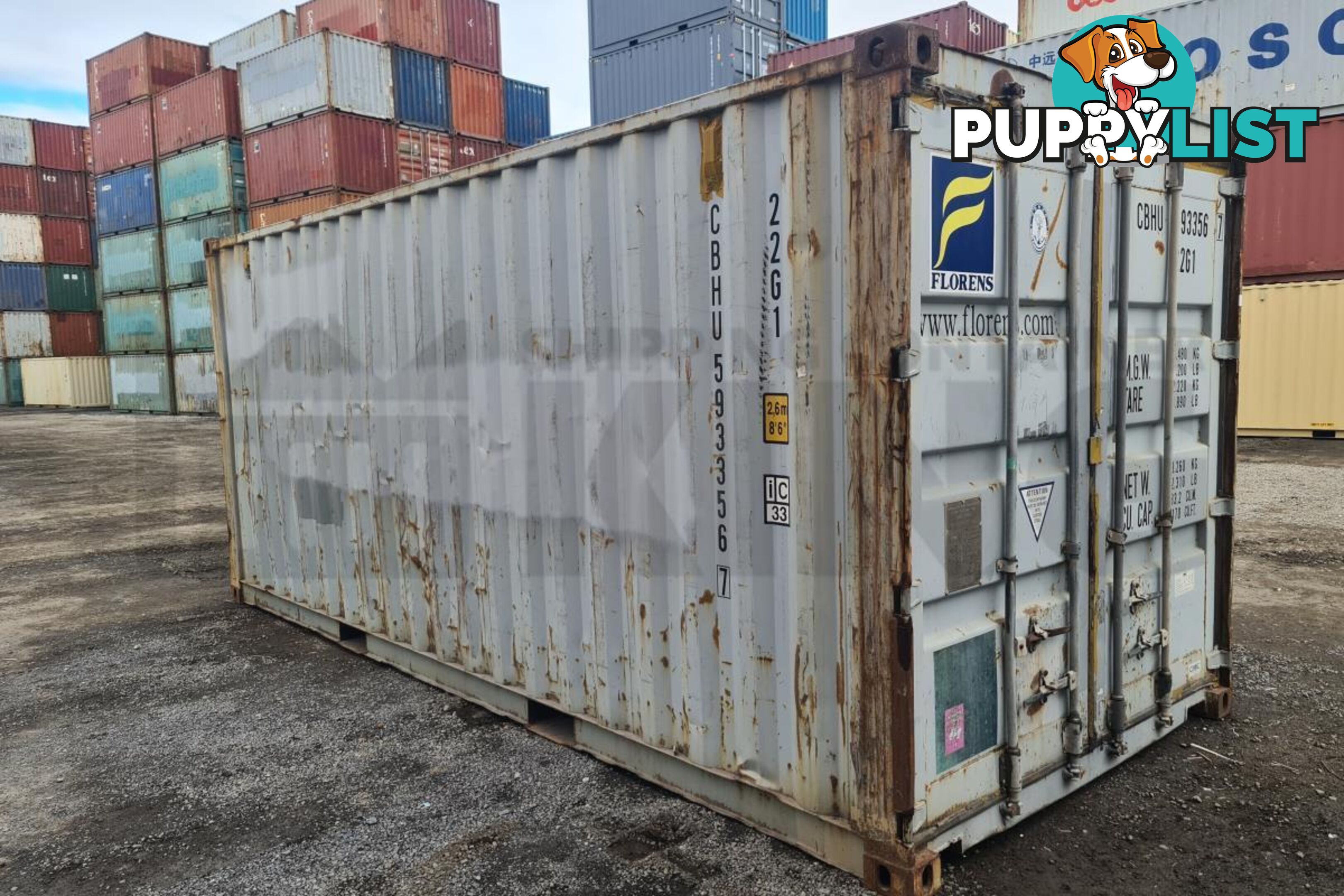 20' STANDARD HEIGHT SHIPPING CONTAINER - in Brisbane