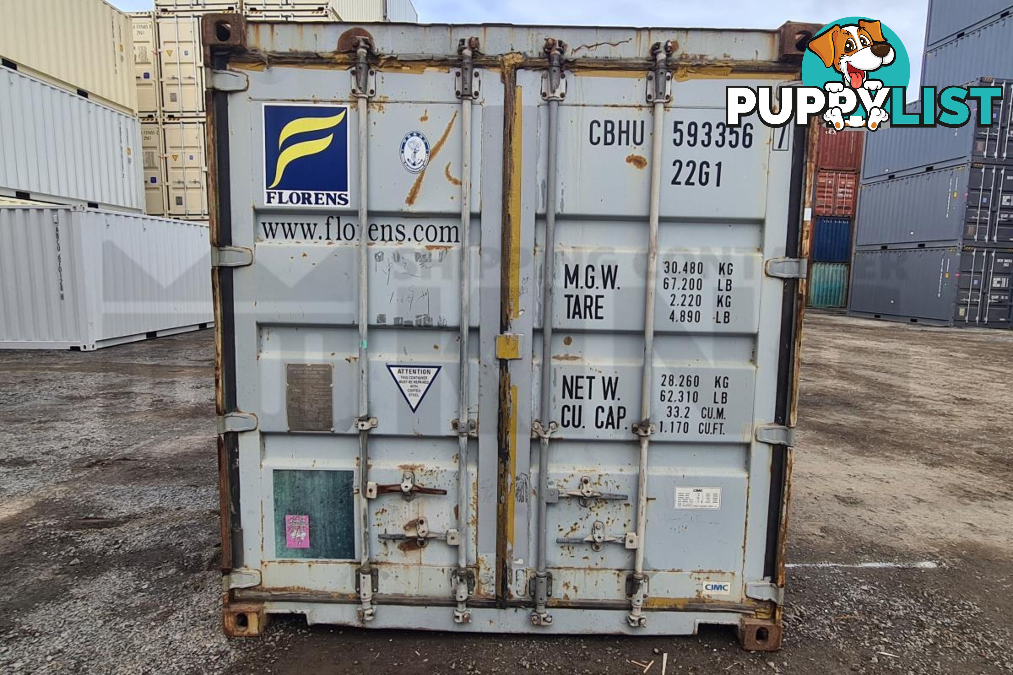 20' STANDARD HEIGHT SHIPPING CONTAINER - in Brisbane